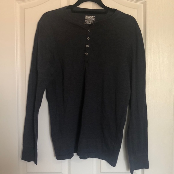 Mossimo Supply Co. Other - TARGET | Navy 5 Button Long Sleeve Tee